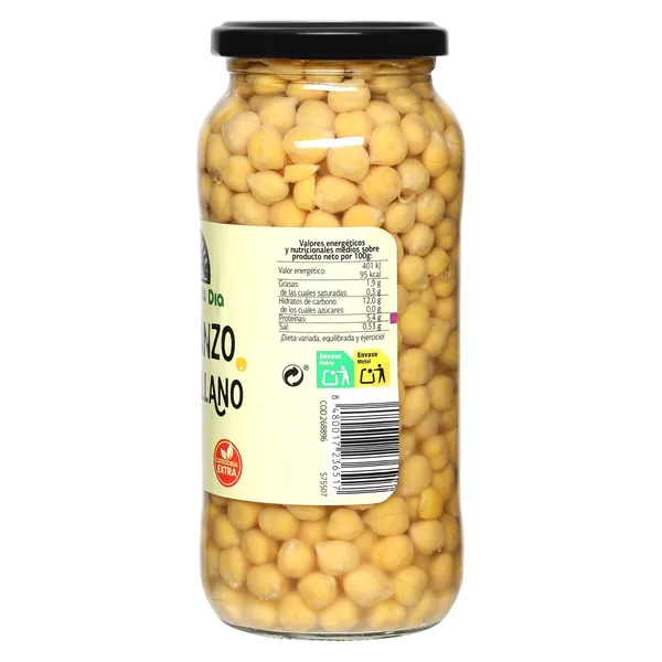 Garbanzos cocidos pedrosillanos Dia Vegecampo 400 g 3