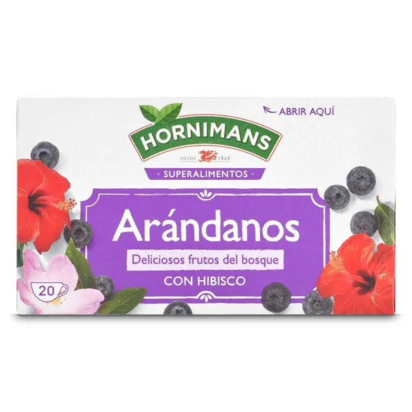 Infusión de arándanos Hornimans caja 20 unidades 2