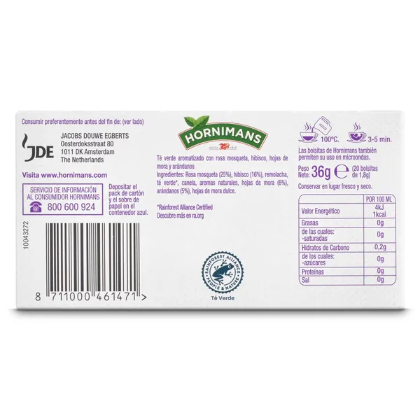 Infusión de arándanos Hornimans caja 20 unidades 3