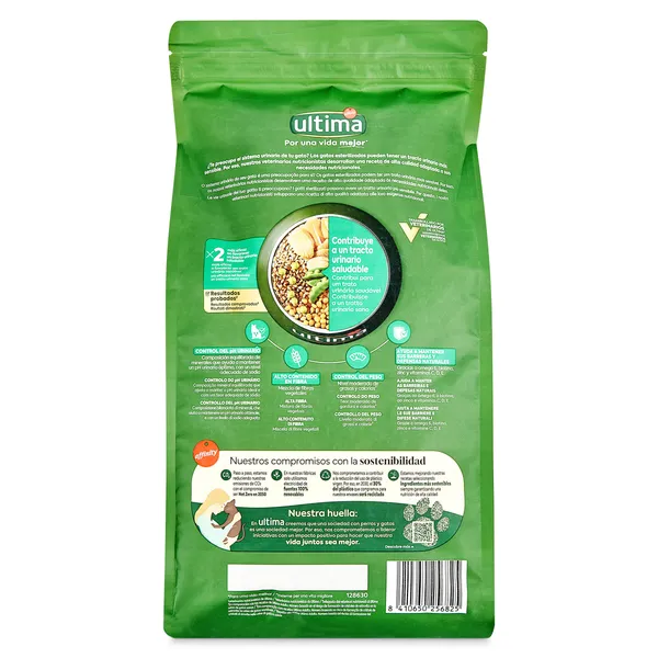 Alimento para gatos esterilizados y tracto urinario con pollo Ultima 1.5 Kg 5