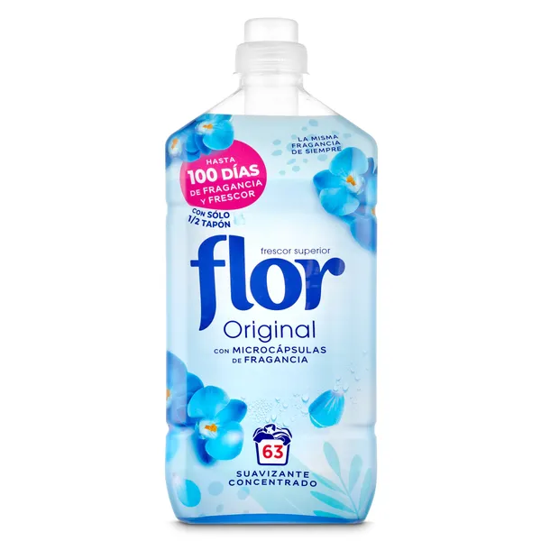 Suavizante azul Flor 63 lavados 2