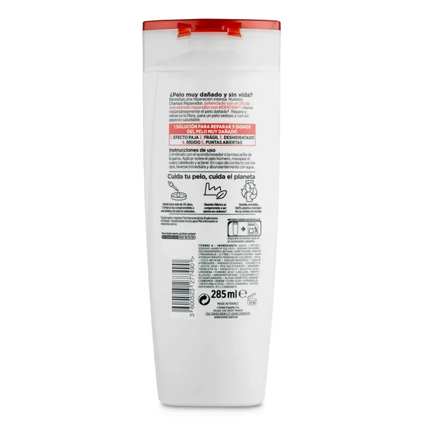 Champú total repair 5 cabello dañado Elvive botella 285 ml 2