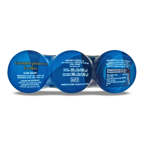 Guisantes Cidacos 3 x 120 g 4