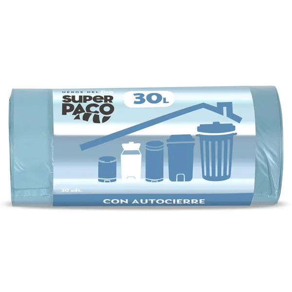 Bolsa de basura 30 L con autocierre Dia Super Paco 30 unidades 2