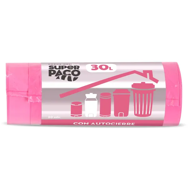 Bolsa de basura 30 L perfumada con autocierre Dia Super Paco 20 unidades 2