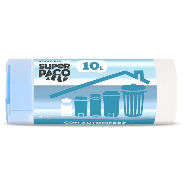 Bolsa de basura 10 L con autocierre Dia Super Paco 30 unidades 2