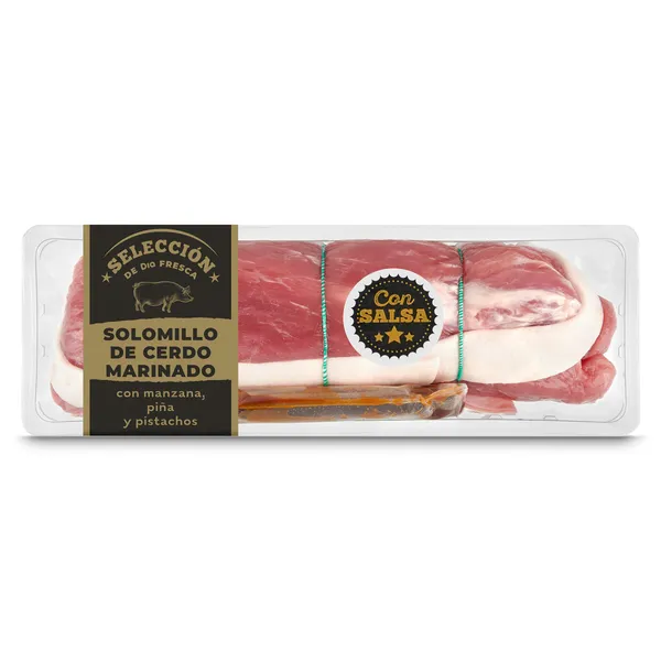 Solomillo de cerdo marinado con manzana, piña y pistachos Selección de Dia sobre 830 g 2