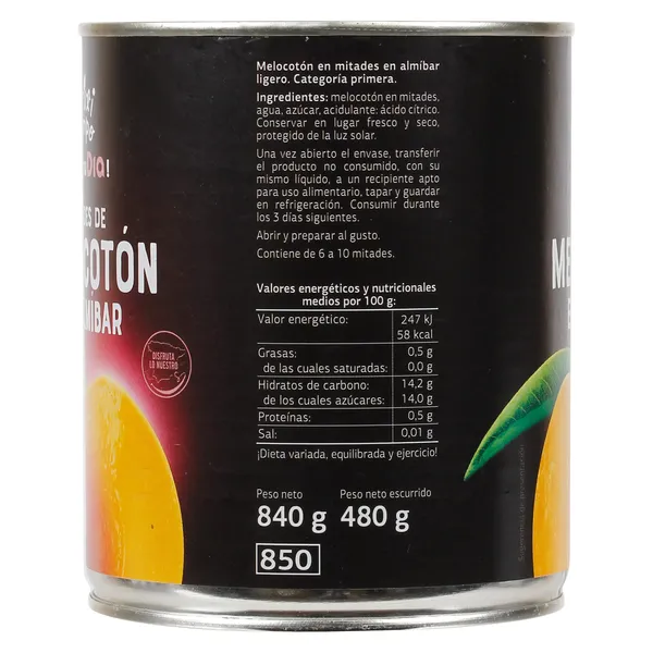 Melocotón en almíbar Dia Fruticampo 480 g 4