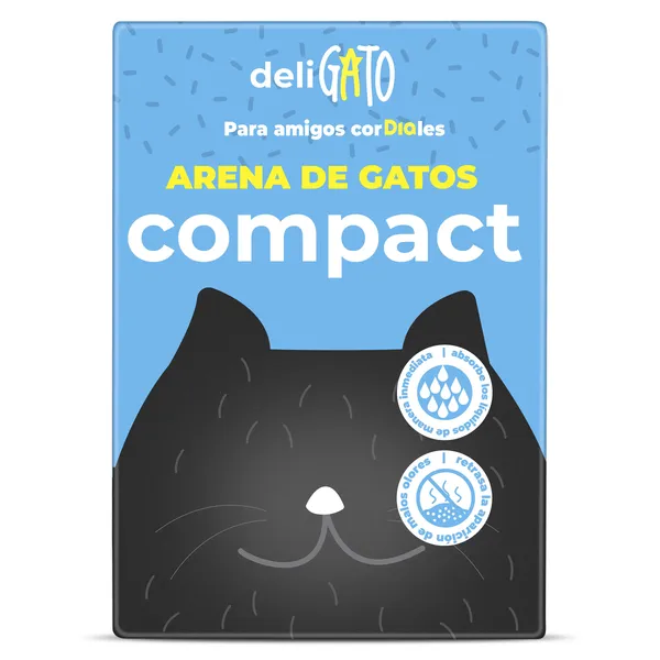 Arena para gatos compacta Deligato de Dia caja 4 Kg 2
