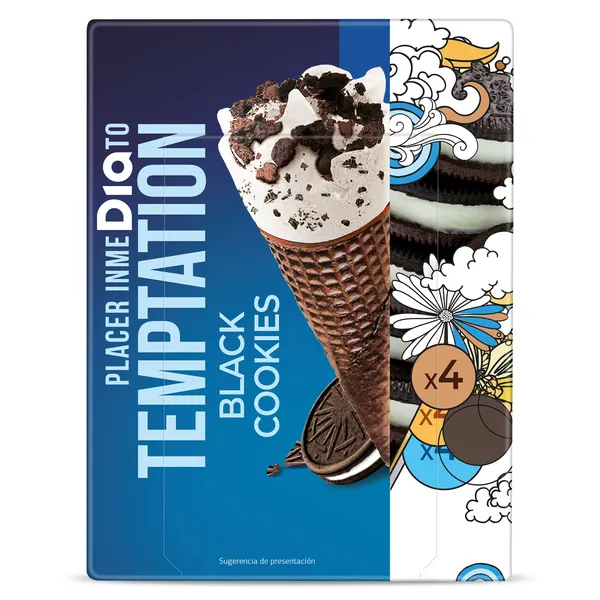 Conos cookies Dia Temptation 4 x 65 g 2