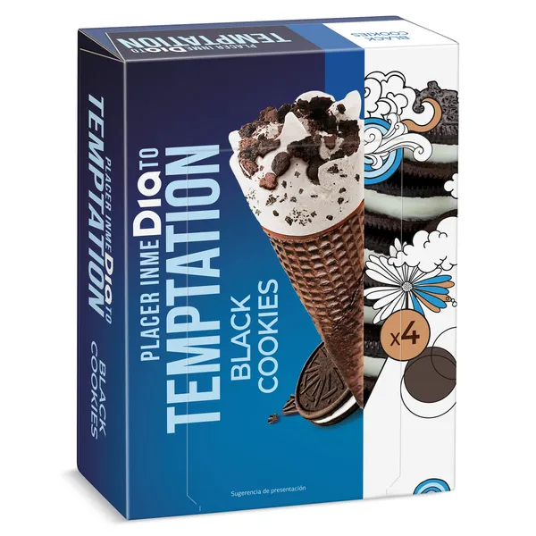 Conos cookies Dia Temptation 4 x 65 g 3