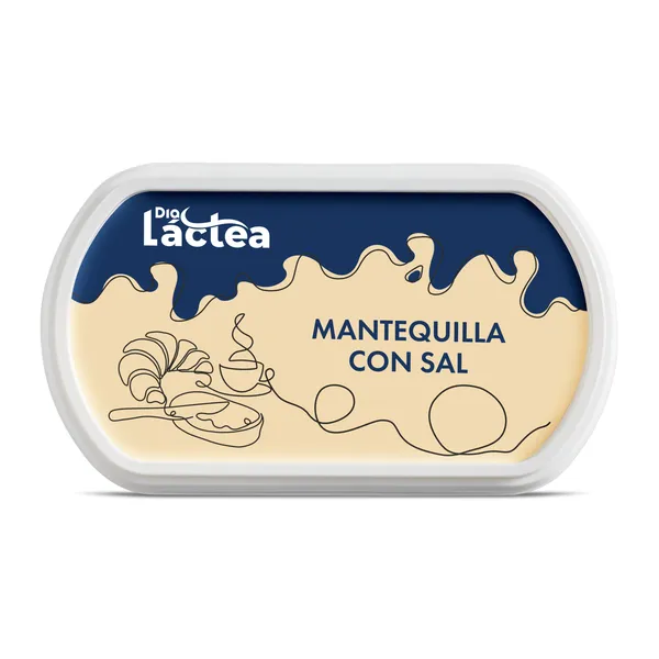 Mantequilla con sal Dia Láctea tarrina 250 g 2