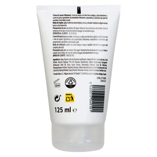 Crema de manos hidratante aloe vera Dia Imaqe 125 ml 3