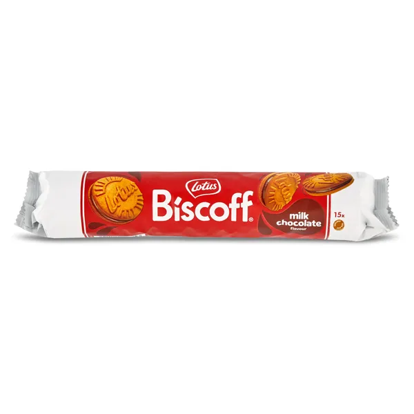 Galletas caramelizadas rellenas de chocolate Lotus Biscoff bolsa 150 g 2