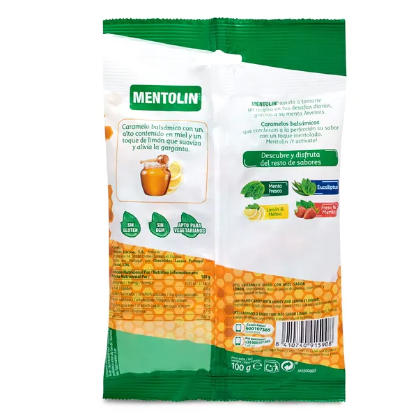 Caramelos de limón y miel Mentolin bolsa 100 g 3