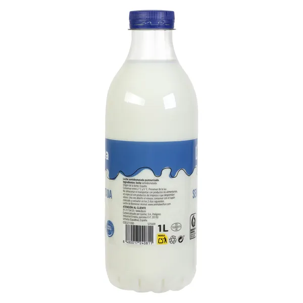 Leche semidesnatada pasteurizada Dia Láctea 1 L 4