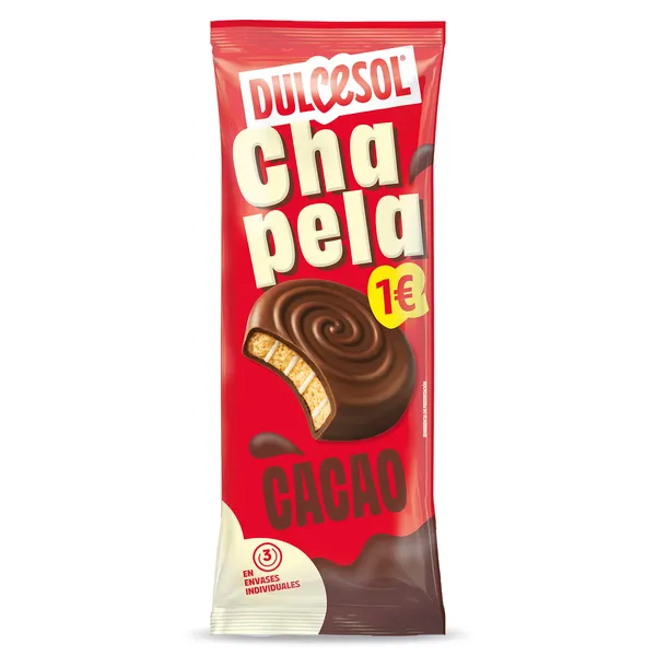 Chapelas de cacao Dulcesol bolsa 126 g