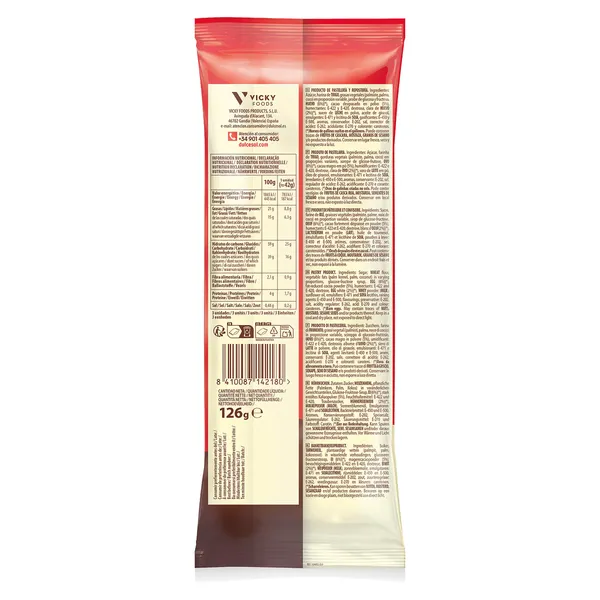 Chapelas de cacao Dulcesol bolsa 126 g 2