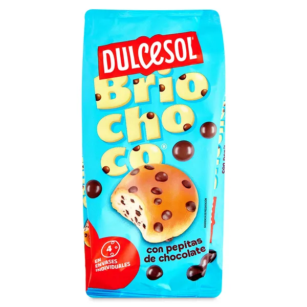 Briochoco con pepitas de chocolate Dulcesol bolsa 160 g
