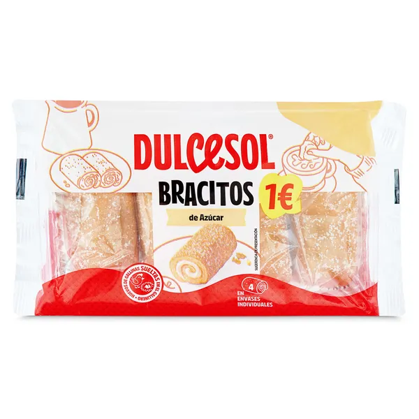 Bracitos rellenos de nata Dulcesol 120 g 2