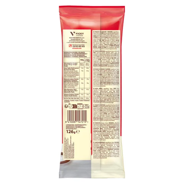 Chapelas zebra Dulcesol bolsa 126 g 2