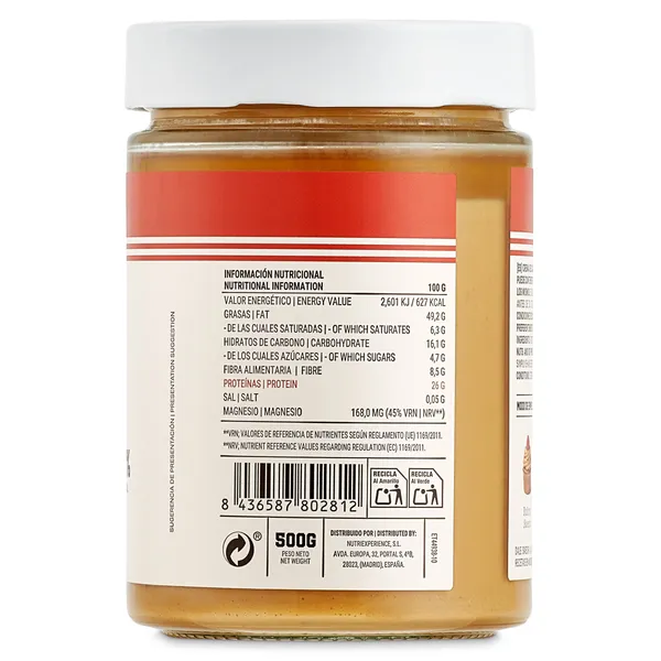 Crema de cacahuete Just loading frasco 500 g 3