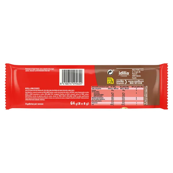 Mini galletas rellenas con crema de cacao Nocilla 64 g 3