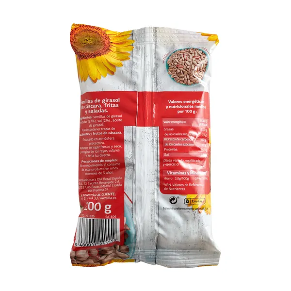 Pipas peladas Naturmundo de Dia bolsa 200 g 2