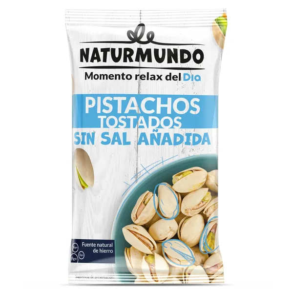 Pistachos tostados sin sal añadida Dia Naturmundo 250 g 2