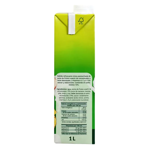 Bebida de zumo de frutas y leche caribe Zumosfera de Dia brik 1 l 3