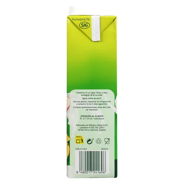 Bebida de zumo de frutas y leche caribe Zumosfera de Dia brik 1 l 4