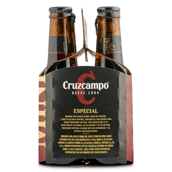 Cerveza especial Cruzcampo botella 6 x 200 ml 3