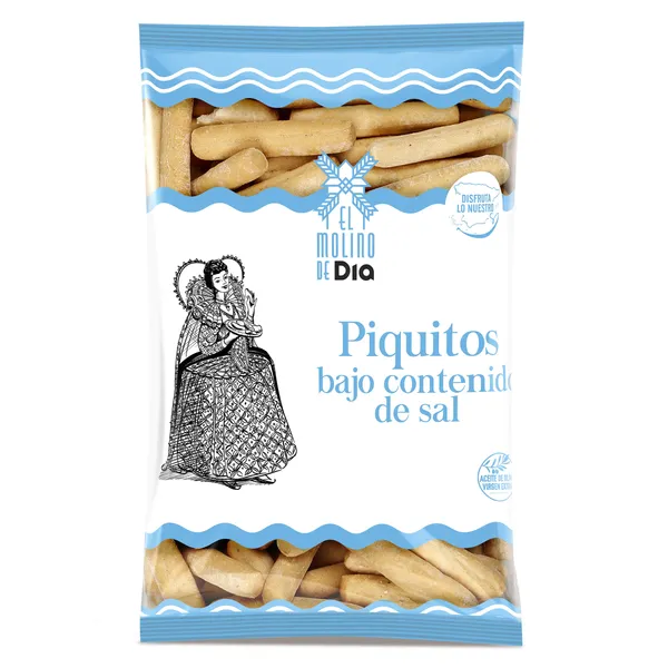 Piquitos bajo contenido en sal El molino de Dia 180 g