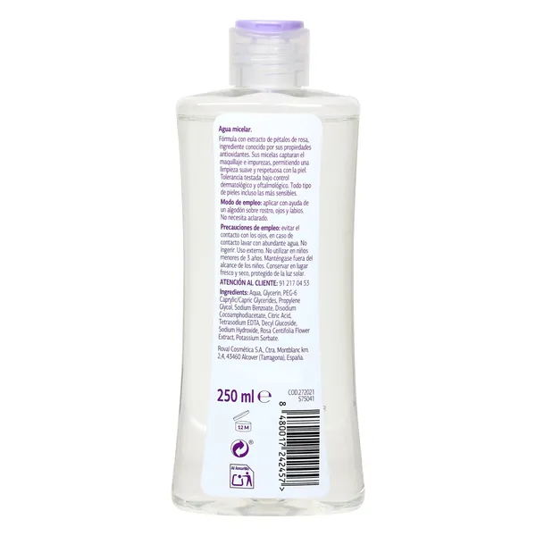 Agua micelar con extracto de pétalos de rosa Dia Imaqe bote 250 ml 2