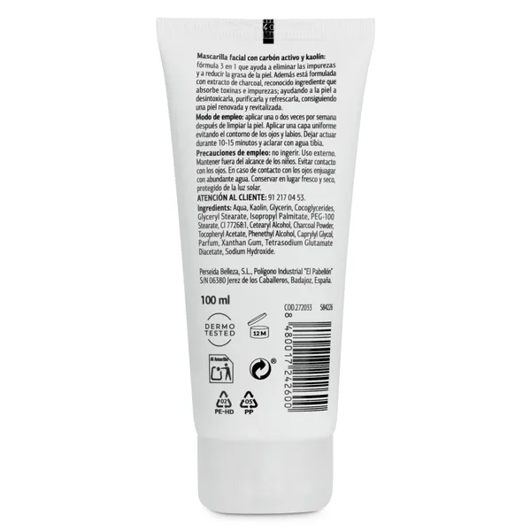 Mascarilla facial de arcilla con carbón activo Dia Imaqe tubo 100 ml 2