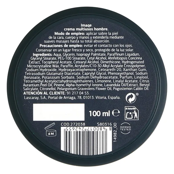 Crema multiusos para hombres Dia Imaqe bote 100 ml 3