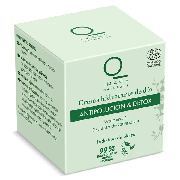 Crema facial de día natural antipolución & detox ecocert Dia Imaqe 50 ml 3