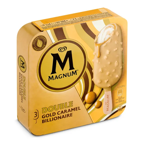 Magnum doble gold caramelo 3 x 71 g 3
