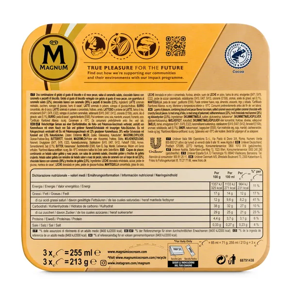 Magnum doble gold caramelo 3 x 71 g 5