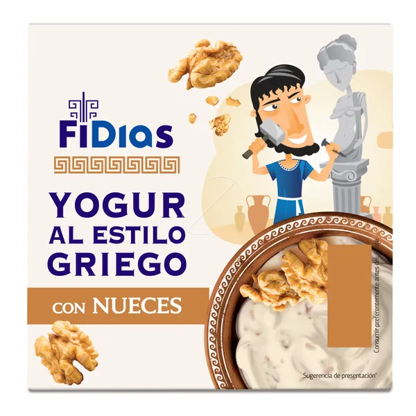 Yogur griego con nueces Fidias de Dia pack 4 x 125 g 2
