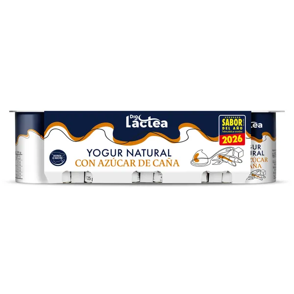 Yogur natural con azúcar de caña Dia Láctea pack 8 x 125 g 2