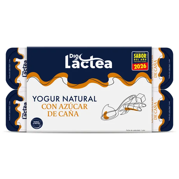Yogur natural con azúcar de caña Dia Láctea pack 8 x 125 g 3