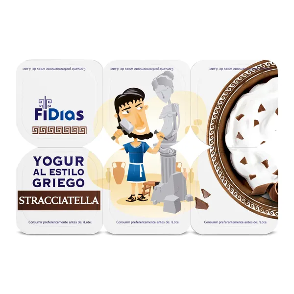 Yogur griego stracciatella Dia Fidias 6 x 125 g 2