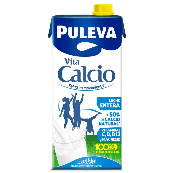 Leche entera calcio Puleva brik 1 l 2