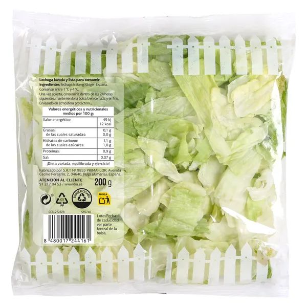 Lechuga iceberg lavada Dia Vegecampo 200 g 3