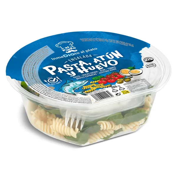 Ensalada de pasta, atún y huevo Dia Al Punto 265 g