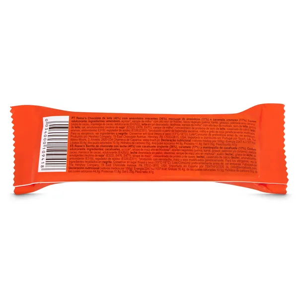 Barrita de chocolate con leche nutrageous Reese's bolsa 47 g 2