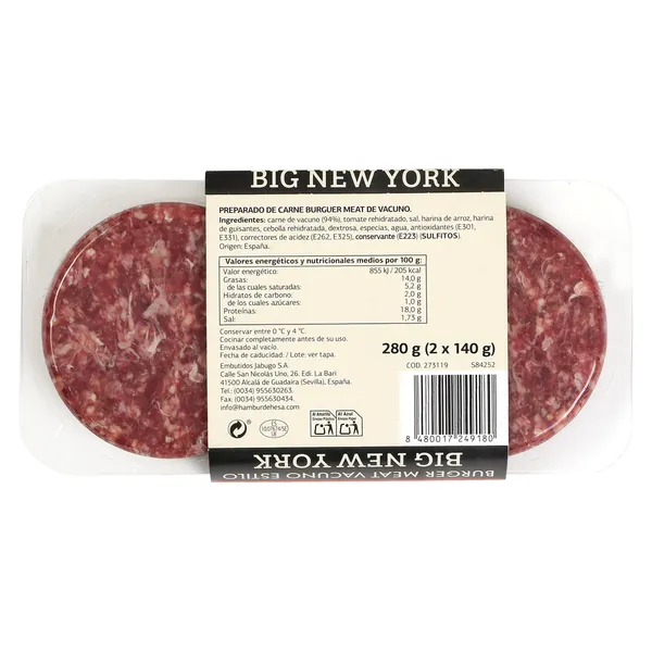 Burger Big New York Selección de Dia 280 g 5