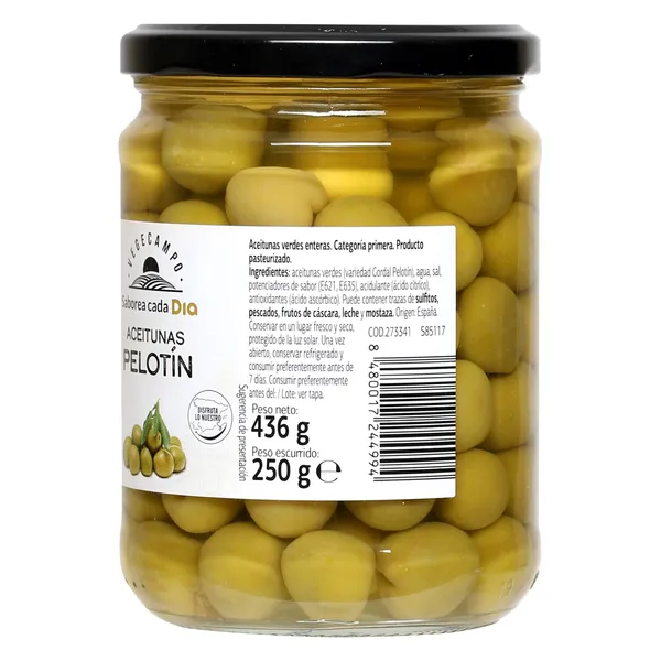 Aceitunas pelotín Dia Vegecampo 250 g 3
