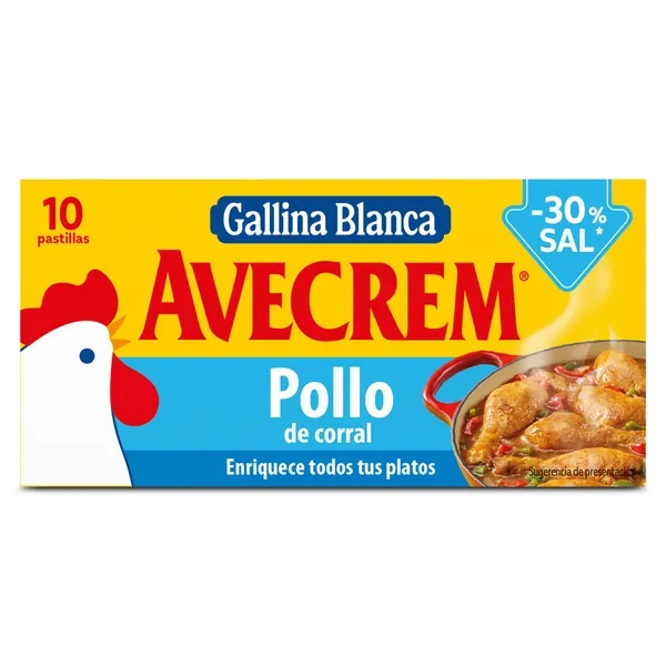 Avecrem bajo en sal Gallina Blanca 10 unidades
